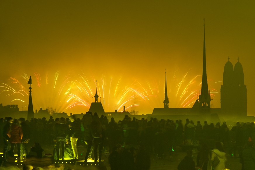 Silvsternacht 2016 in Zürich.