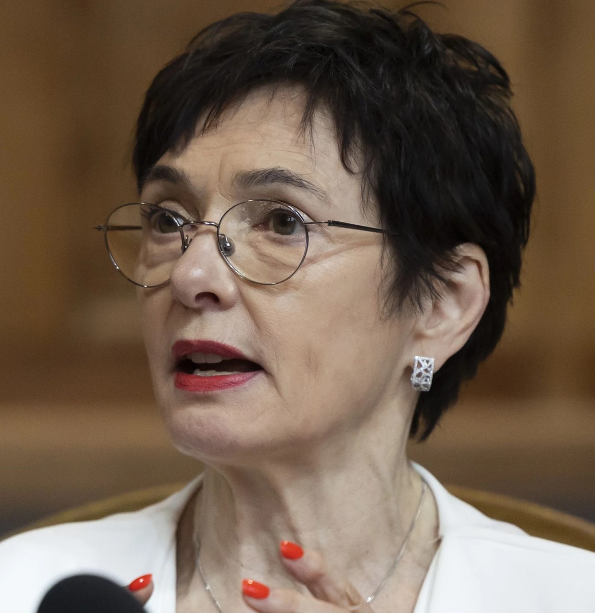 La lutte pour l'interdiction des symboles nazis est porté par la conseillère aux Etats Marianne Binder (centre).