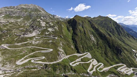 Die Alpen am Gotthard-Pass.