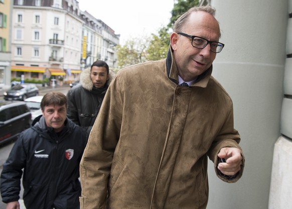 Biel-Präsident Carlo Häfeli heute Morgen&nbsp;vor dem Regionalgericht im Amtshaus in Biel.