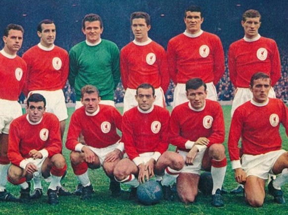 Das Liverpooler Teamfoto im Sommer 1964 …