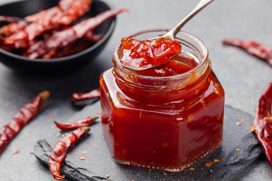 sweet tomato chutney tomaten essen food kochen einkochen