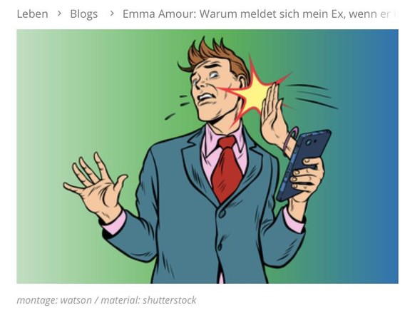 Â«Warum meldet man sich bei einer Ex-AffÃ¤re, wenn man vergeben ist?Â»\nWo gibts diese App? 
WÃ¤re hie und da auch aus anderen GrÃ¼nden ganz nÃ¼tzlich... ð