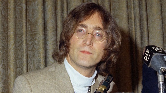 FILE - Singer John Lennon appears during a press conference at the Hotel Americana on May 13, 1968, in New York. Mark David Chapman, the man who shot and killed Lennon outside his Manhattan apartment  ...