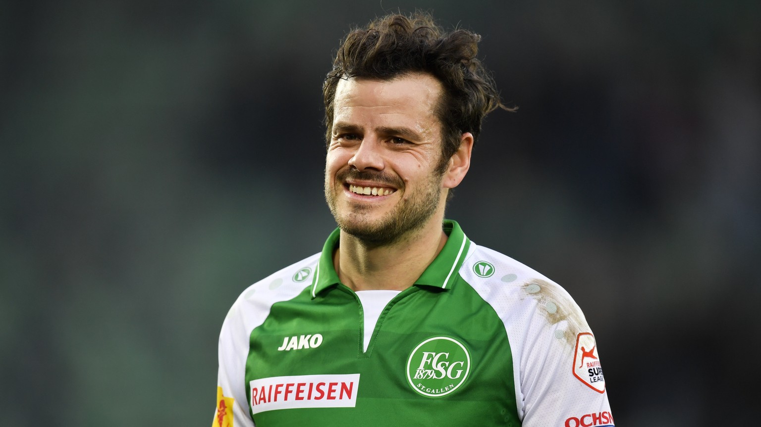 St. Gallens Tranquillo Barnetta beim Fussball Super-League Spiel zwischen dem FC St. Gallen und dem Neuchatel Xamax FCS, am Sonntag, 3. Maerz 2019, im Kybunpark in St. Gallen. (KEYSTONE/Gian Ehrenzell ...