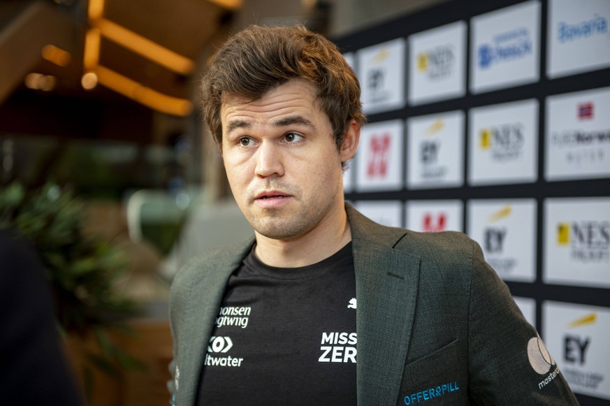 Norway Chess Stavanger 20220601. Magnus Carlsen under Norway Chess 2022 som holdes i Finansparken i Stavanger. Foto: Carina Johansen / NTB Stavanger Norge Ref:_SPOWYk9rpTl7Dk.jpg *** Norway Chess Stav ...
