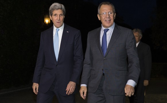 Zentrales Thema Nahost-Konflikt: Kerry (l.) und Lawrow sprachen in Rom aber auch über die Krise in der Ukraine.&nbsp;