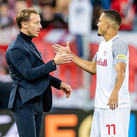 IMAGO / Eibner Europa

29.09.2021, Red Bull Arena, Salzburg, AUT, UEFA CL, FC Red Bull Salzburg vs Lille OSC, Gruppe G, im Bild nach dem Spiel der FC Red Bull Salzburg jubelt über den 2:1 Sieg mit den ...