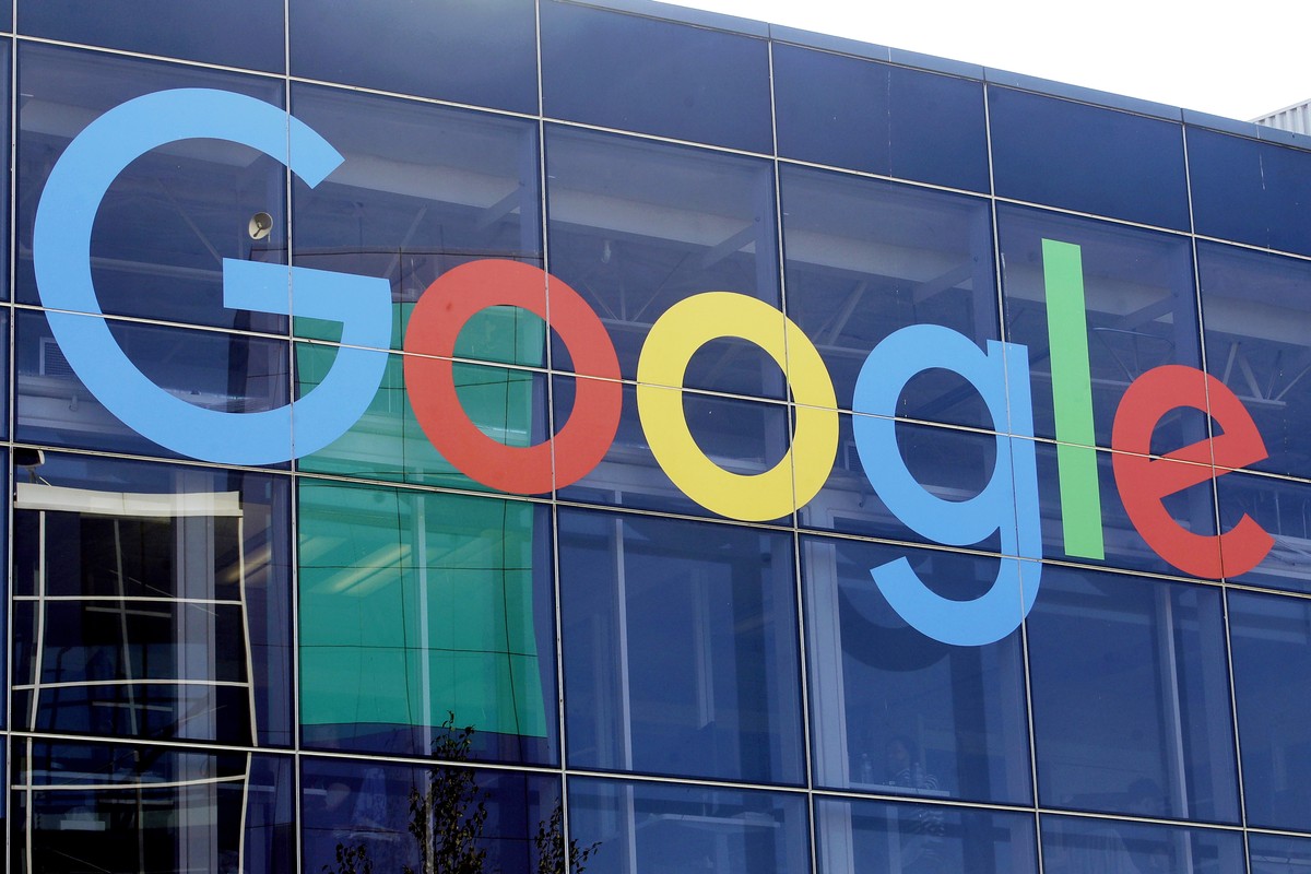FILE - A sign is shown on a Google building at their campus in Mountain View, Calif., on Sept. 24, 2019. On Friday, June 7, 2024, U.S. District Judge Leonie Brinkema ruled that a judge rather than a j ...
