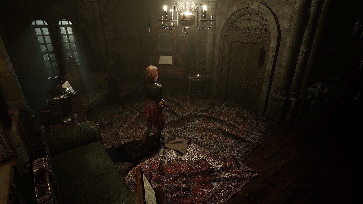 Caroline muss wieder in einem verwinkelten Gebäude den Ausgang finden.