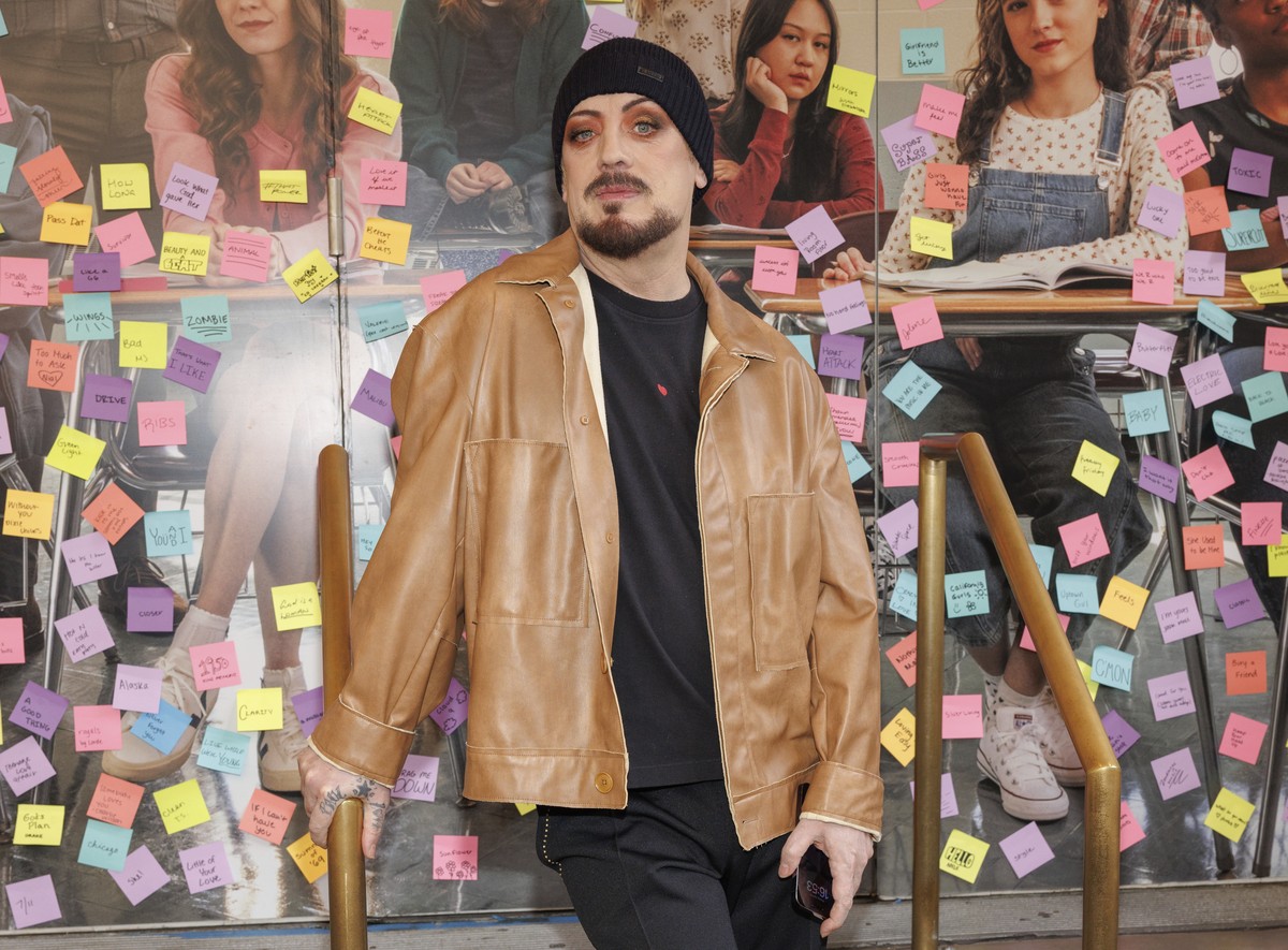 Boy George attends "John Proctor is the Villain" Broadway opening night at the Booth Theatre on Monday, April 14, 2025, in New York. (Photo by CJ Rivera/Invision/AP)
Boy George