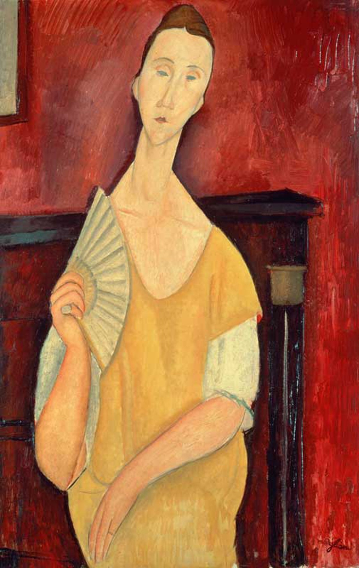 Woman with a Fan (Lunia Czechowska) 1919 (oil on canvas) by Modigliani, Amedeo (1884-1920)

Musee d'Art Moderne de la Ville de Paris, Paris, France/ Giraudon/ The Bridgeman Art Library

Nationali ...