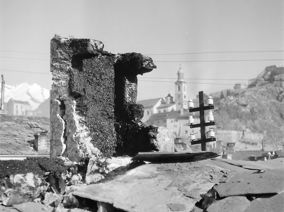 Ein Erdbeben in der Gr�ssenordnung von jenem im Kanton Wallis im Jahr 1946 w�rde heute Milliardensch�den verursachen. Der Bund will sich f�r ein solches Ereignis wappnen. (Archivbild)