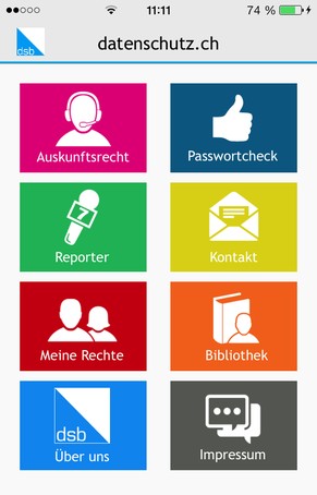 Die Datenschutz.ch-App gibts für iOS und Android.