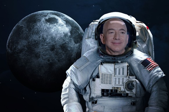 Jeff Bezos auf dem Mond Teaserbild