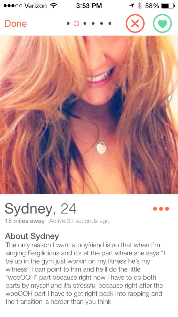 Lustige Tinder Profile