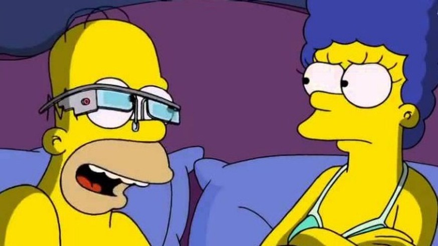 Google Glass im Bett? Nein, Homer, nein.