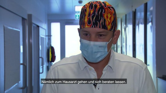 Dr. med. Christian Bürkle, Ärztlicher Leiter der Intensivstation in Grabs.
