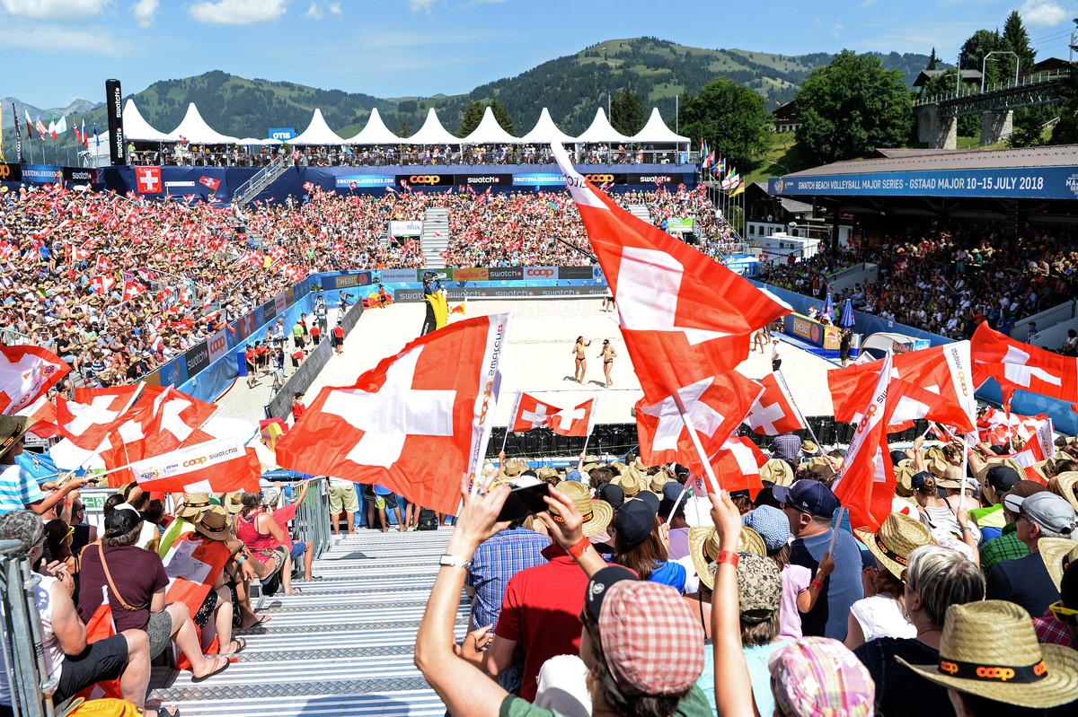 Gstaad, 07.07.2017, Beachvolleyball - World Tour Gstaad 2017, Laboureur / Sude (GER) gegen Heidrich / Verge-Depre (SUI) (Melanie Duchene/MD-Photographie.ch)www.md-photographie.chinfo@md-photographi ...