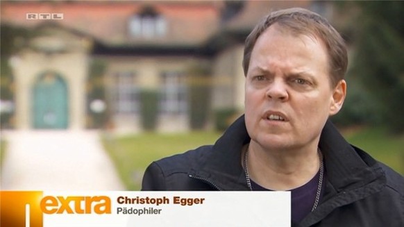 Er will sich stellen: Christoph Egger am Montagabend im deutschen Privatfernsehen.
