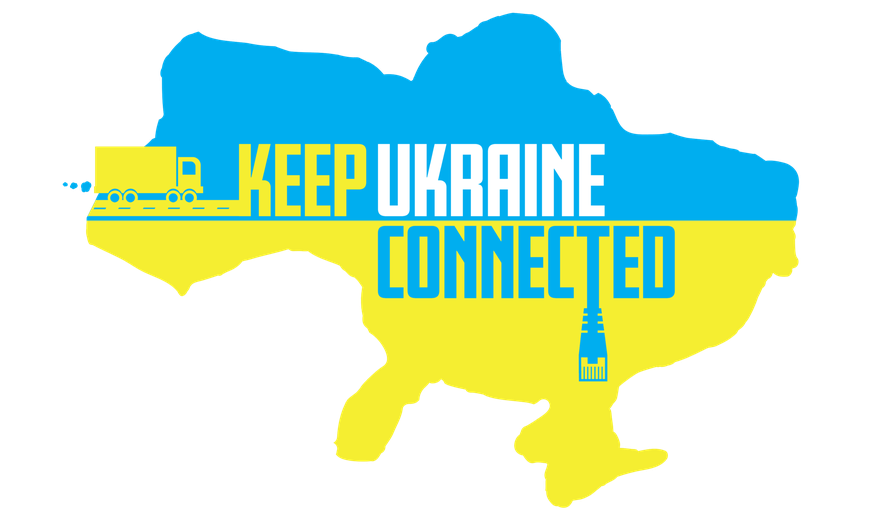 Auch Technologie-Spenden aus dem Ausland halten die Ukraine online.