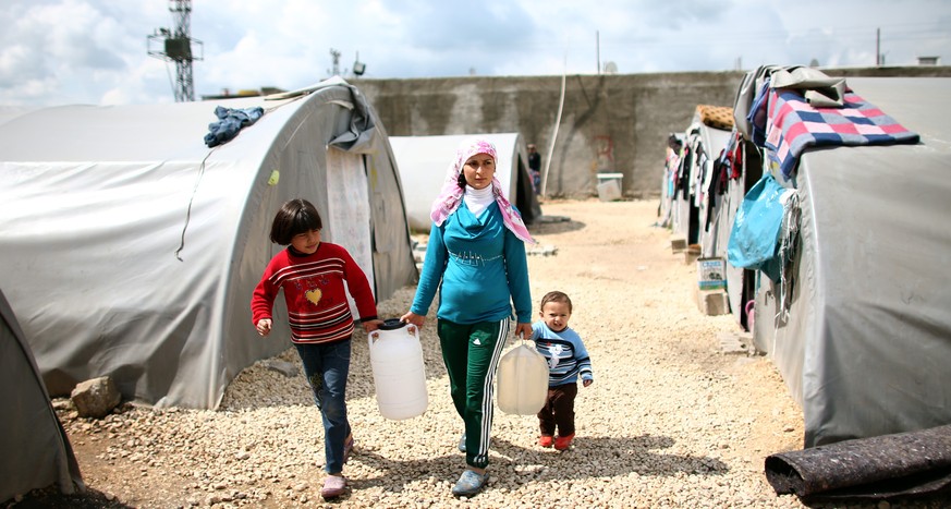 Syrische Flüchtlinge in einem Lager in der Türkei.