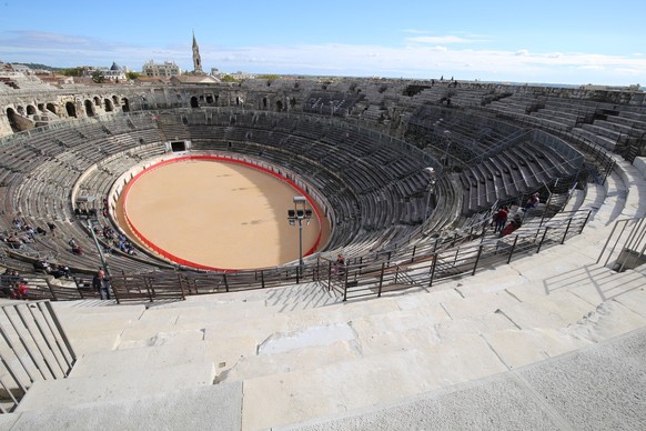 Schauplatz von Stierkämpfen in Nîmes: Das berühmte Amphitheater.