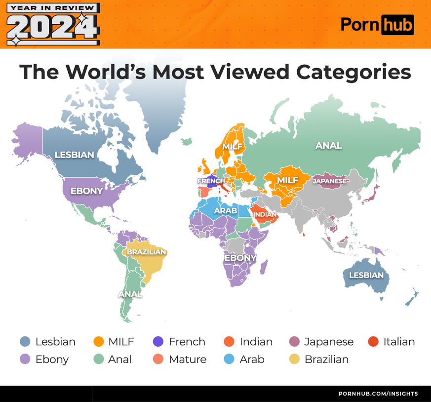 Pornhub Jahresr ckblick 2024 So Schaute Die Welt Pornos