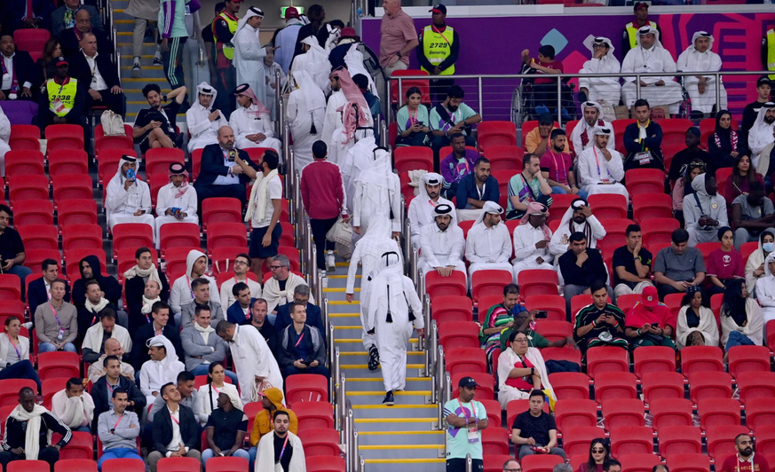 Häufiges Bild bei der WM in Katar: Leere Ränge in den Stadien.