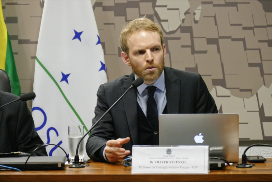 Oliver Stuenkel bei einer Konferenz im Juni 2018 in der Hauptstadt Brasilia.