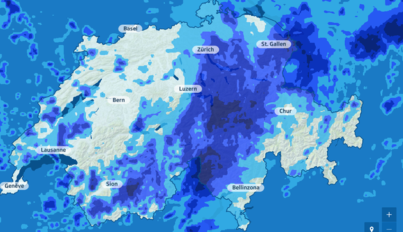 Wetterradar SRF Meteo