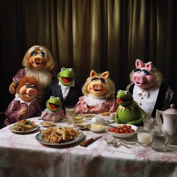 Midjourney: Die Muppets und ihre fiktiven Kinder