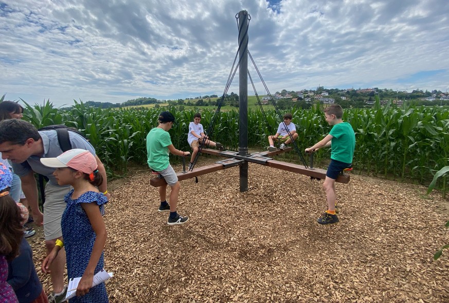 Maislabyrinthe Schweiz Labyrinth Rauszeit Orbe Urba Kids UrbaByrinthe