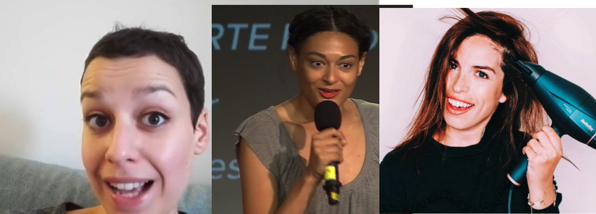 Nora Bouazzouni, Mélanie Wanga und Capucine Piot (v.l.n.r)