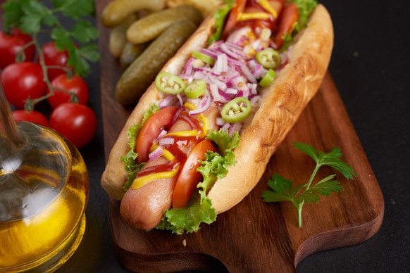 Loaded Hotdogs. Fein, ... aber nervig zum Essen.