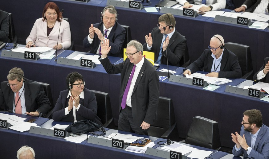 CDU-Mann Axel Voss freut sich über die Annahme EU-Urheberrechtsreform.