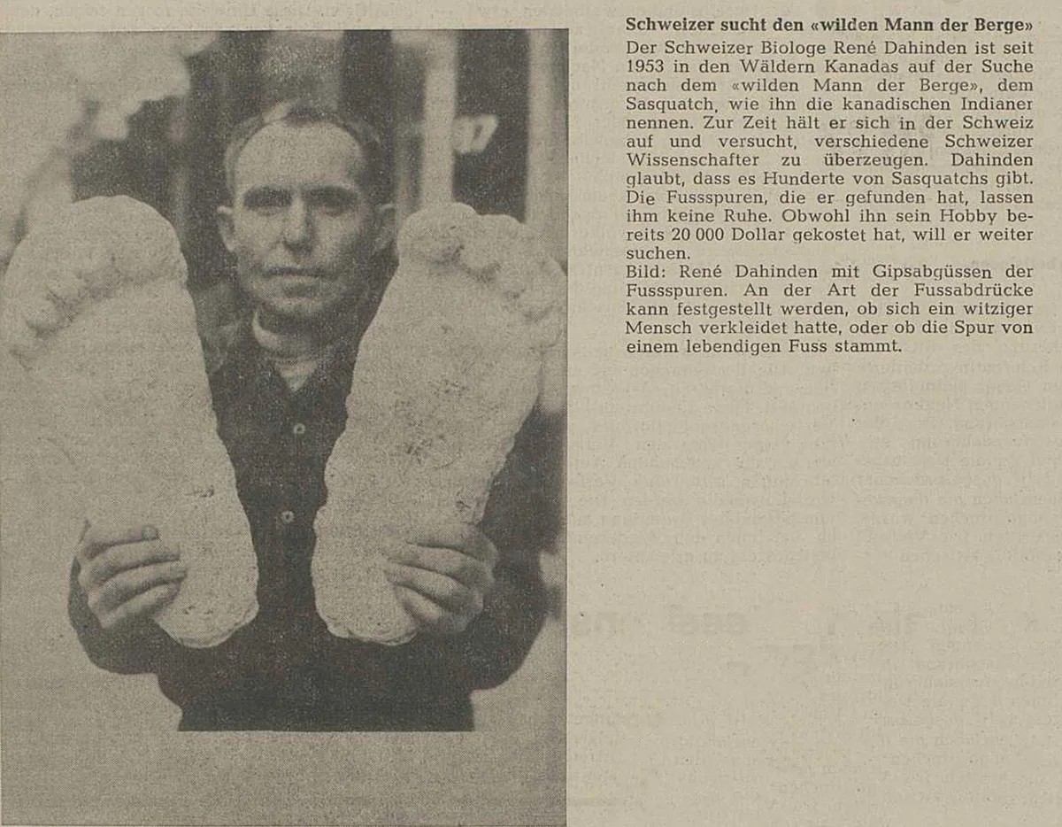 Artikel über René Dahinden im Walliser Volksfreund, Februar 1972.
https://www.e-newspaperarchives.ch/?a=d&amp;d=WVF19720210-01.2.19.1&amp;srpos=5&amp;e=-------de-20--1--img-txIN-ren%C3%A9+dahinden---- ...