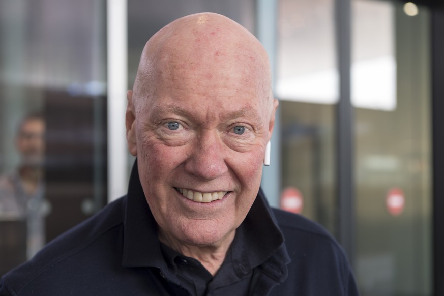 Jean-Claude Biver, CEO TAG Heuer, pictured at the world watch and jewellery show Baselworld in Basel, Switzerland, on Wednesday, March 21, 2018. (KEYSTONE/Georgios Kefalas)