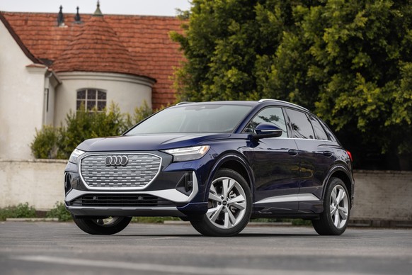 This photo provided by Audi shows the 2025 Q4 E-tron. The Q4 E-tron is an easy EV to drive and live with. It also features a great-looking interior equipped with numerous Audi&#039;s latest technology ...