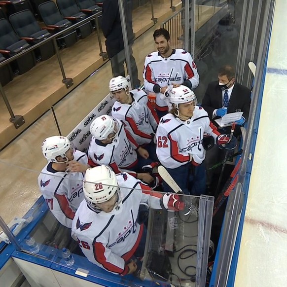 Auf der Strafbank der Washington Capitals hat es keinen «Cap-Space» mehr.