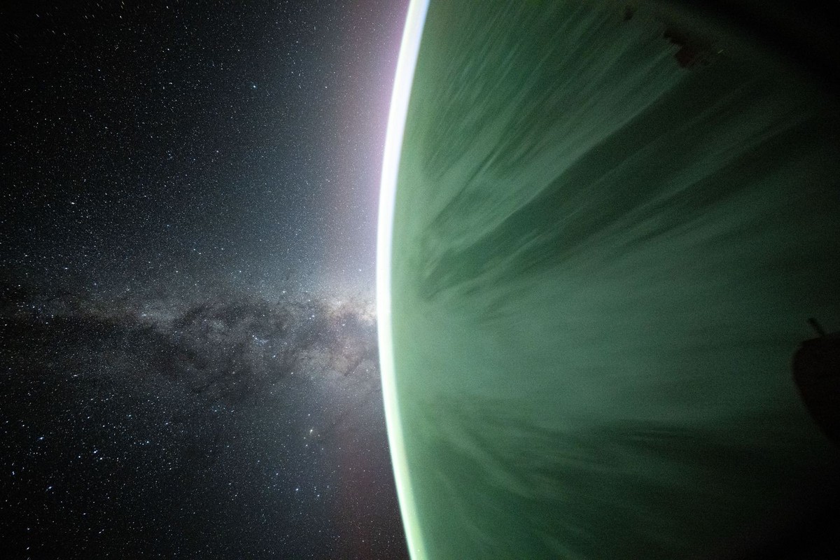 Milky Way on the Horizon
NASA astronaut Don Pettit used a camera with low light and long duration settings to capture this Jan. 29, 2025, image of the Milky Way appearing beyond Earth’s horizon. At th ...