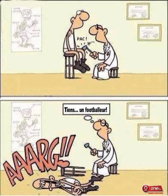 Wenn du siehst, warum die beiden am Boden liegen, fällst du vor lachen wohl vom Bürostuhl
...