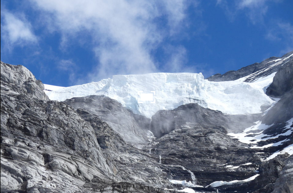 Hängegletscher am Eiger. Bild: Bruno Petroni/Berner Zeitung