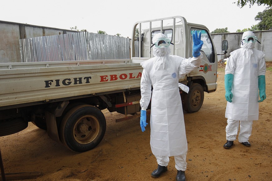 Krankenpfleger im Einsatz in Liberia.