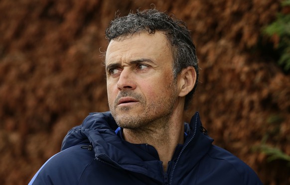 FC Barcelona&#039;s coach Luis Enrique arrives for a press conference at the Sports Center FC Barcelona Joan Gamper in Sant Joan Despi, Spain, Friday, March 3, 2017. Enrique will leave the Spanish cha ...