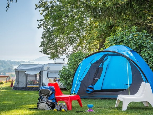Camping Hüttenberg Eschenz, Rauszeit schönste Campingplätze der Schweiz