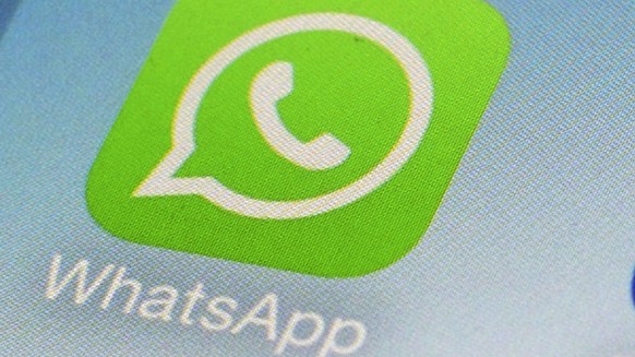 FILE - This Feb. 19, 2014, file photo, shows WhatsApp app icon on a smartphone in New York. WhatsApp parent Meta is moving forward with its push to attract businesses to its popular chat app. Its part ...