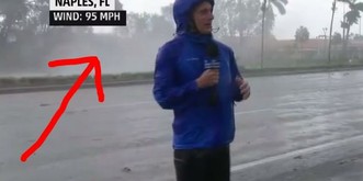 Tornado fegt beinahe US-Wetterfrosch weg – SRF-Reporter geht im Hotel vor Irma in Deckung