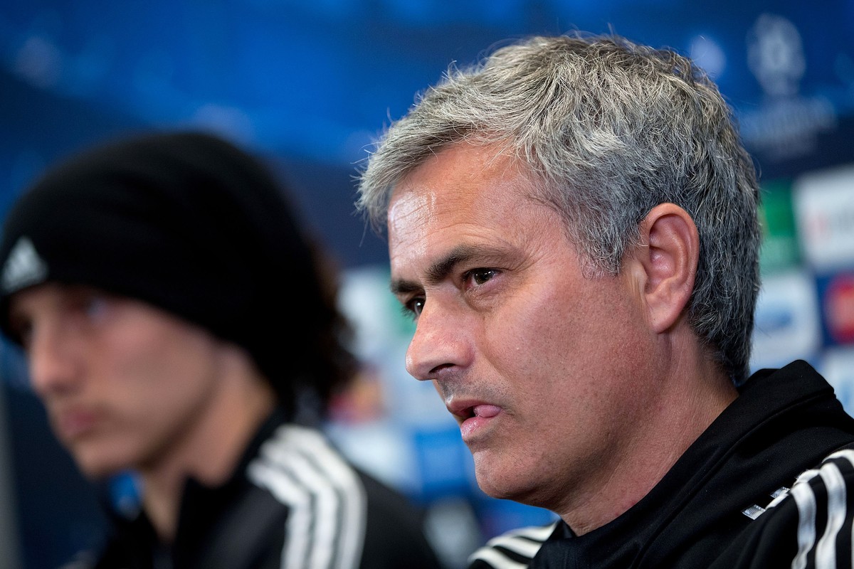 Mourinho an der gestrigen Pressekonferenz.
