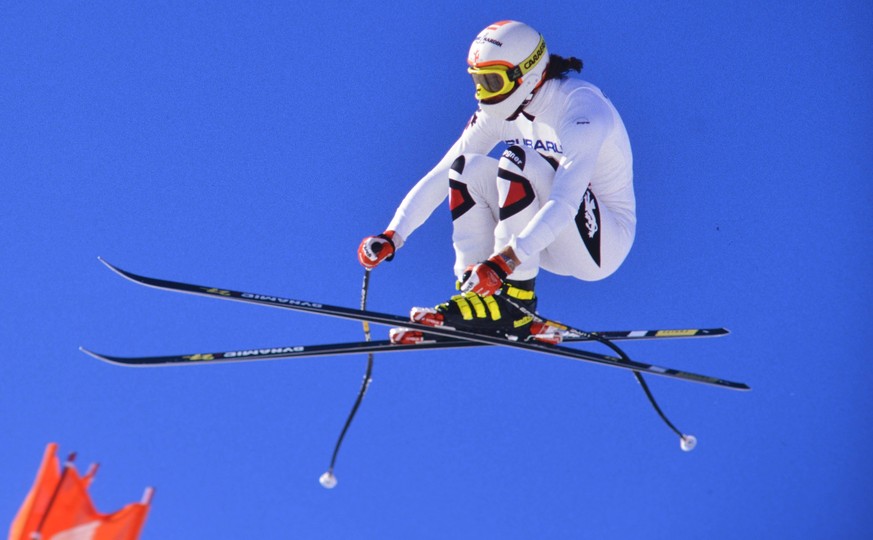 Ski WM 1987, Abfahrt Herren: Hubertus von HOHENLOHE (MEX) SKI ALPIN SAISON 86/87 WM 1987 Crans Montana Abfahrt Herren 31.01.1987 Hubertus von HOHENLOHE (MEX) Crans Montana Schweiz *** Ski WORLD 1987,  ...